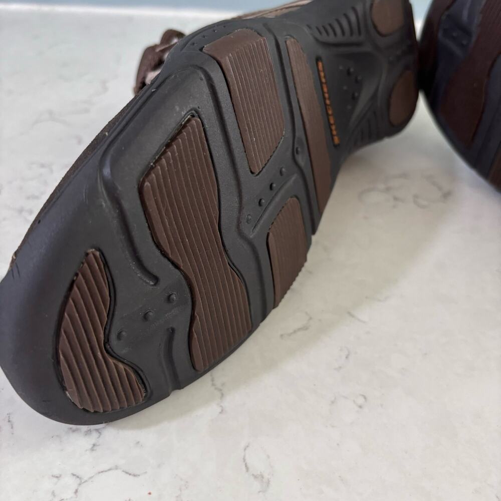 SKECHERS  Cush Shock Mens 8 Brown Casual Comfort Walking Shoe Sneaker - Picture 7 of 12